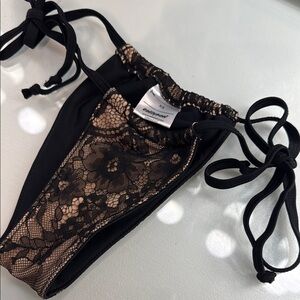 Edikted bikini bottom swimsuit Black Nude Lace XS